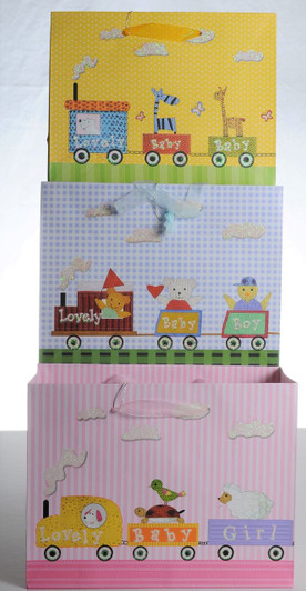 Baby Matte - Train Gift Bags