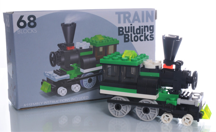 Train Building Blocks 68 Piece Engine