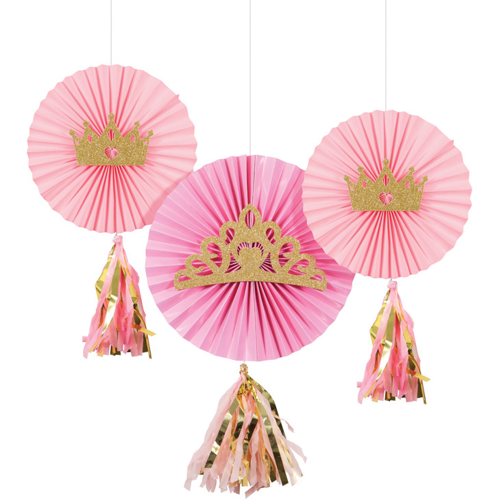 Paper Fans With Tassels and Glitter Attachments