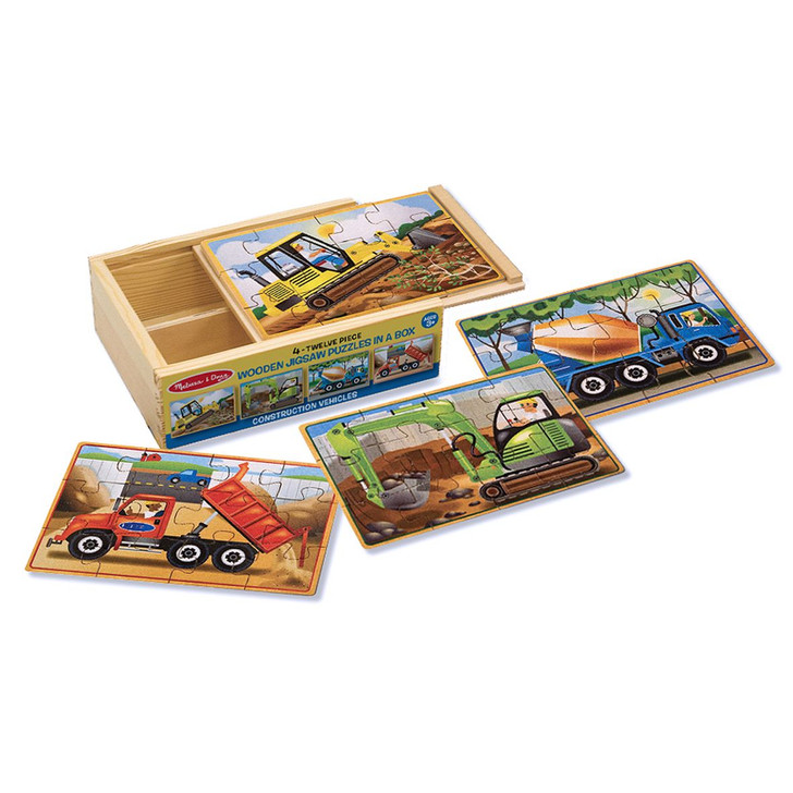 Construction Jigsaw Puzzles in a Box