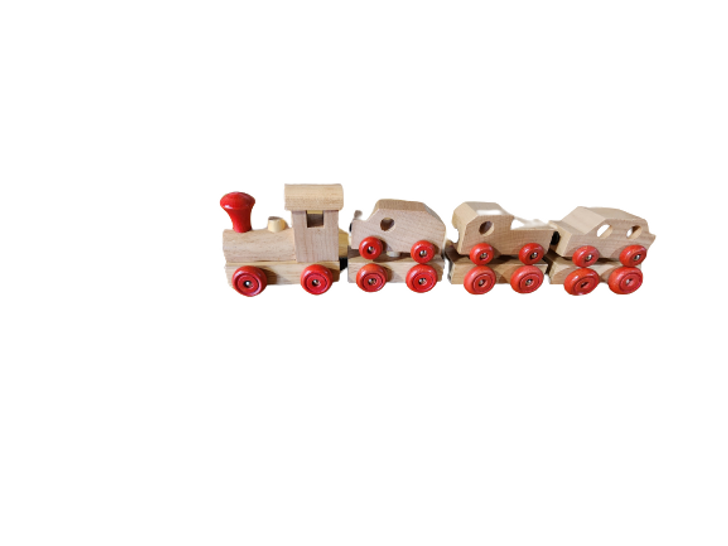 7 Piece Wooden Magnetic Train Set