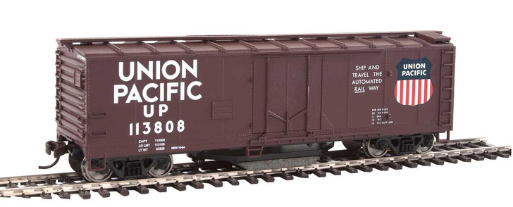 40' Plug-Door Track Cleaning Boxcar - Ready to Run -- Union Pacific(R) (Boxcar Red, white; Large Logo)