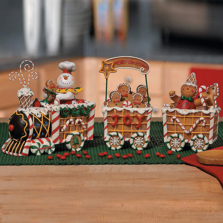 3 Piece Gingerbread Express Train Set