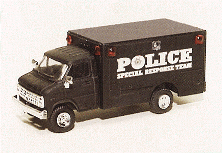 HO Scale Chevrolet Box Van - Emergency - Police Vehicles - Police Special Response Team