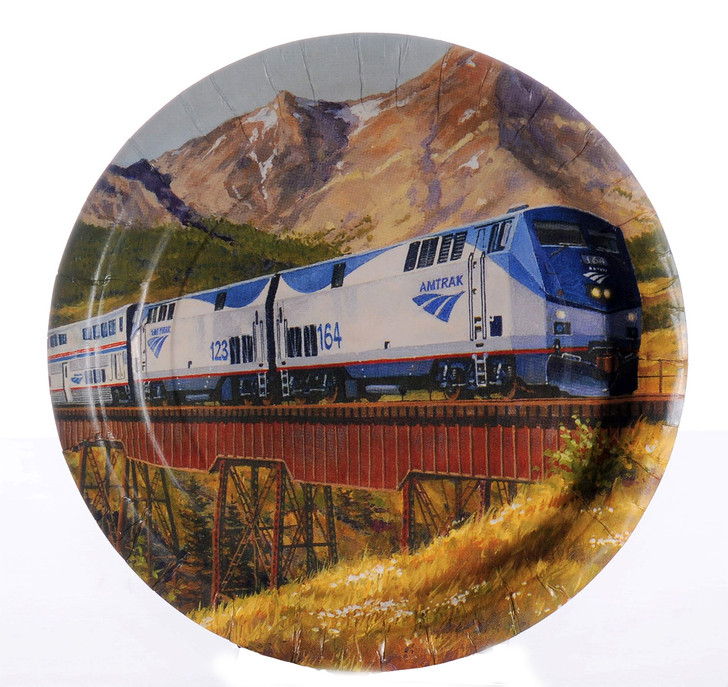 Amtrak Train Party Dinner Plates