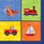 On the Go Transportation Party Beverage Napkins