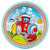 Two-Two Train 2nd Birthday Dinner Plates (8 ct)