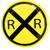 Railroad Crossing Train Party Dessert Plates (8 ct)