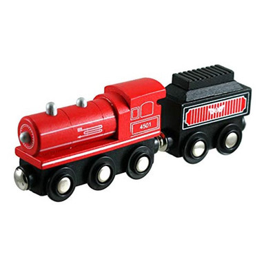 Lil Chugs Wooden Trains Steam Locomotive And Coal Tender