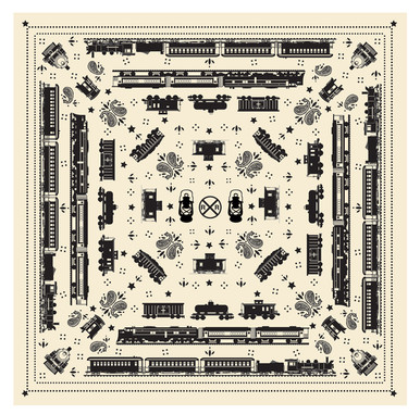 Train Silhouettes Bandana
