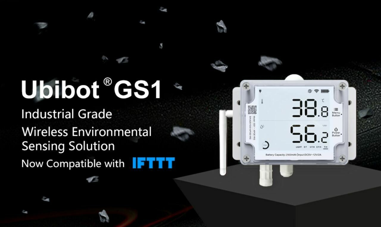 UbiBot GS1-PL4G1RS Cloud-based Wifi, Cellular and GPS Temperature Sensor, Wireless Temperature and Humidity Monitor