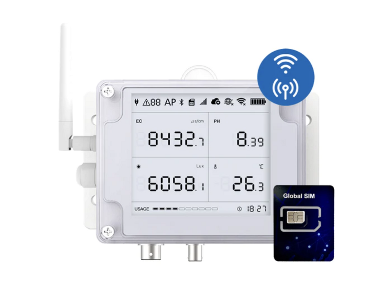WS1-Pro WiFi or 4G Temperature, Humidity Data Logger/Remote Environmen