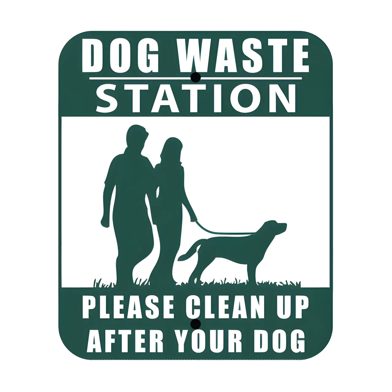 Aluminum Dog Station Sign | Dog Waste Solutions