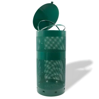 Round Aluminum Dog Waste Can