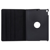 iPad Air 3 (2019) Case Black Lychee Texture 360 Degree Spin PU Leather Folio Case with Precise Cutouts, Built-in Stand