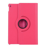 iPad Air 3 (2019) Case Magenta Lychee Texture 360 Degree Spin PU Leather Folio Case with Precise Cutouts, Built-in Stand | Free Shipping Across Australia