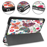 iPad mini 5 2019 Case Butterfly Pattern Karst Texture PU Leather Folio Cover with 3-fold Holder, Sleep/Wake-up Function | Free Delivery Across Australia