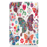 iPad mini 5 2019 Case Butterfly Pattern Karst Texture PU Leather Folio Cover with 3-fold Holder, Sleep/Wake-up Function | Free Delivery Across Australia