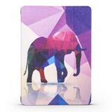 iPad mini 5 (2019) Case Elephant Pattern PU Leather + TPU 3-fold Holder & Honeycomb Cover | Free shipping across Australia