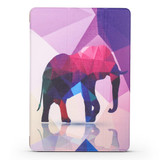 iPad Air 3 (2019) Case Elephant Pattern PU Leather & Honeycomb TPU Folio Cover | Free Delivery Across Australia