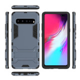 Samsung Galaxy S10 5G Case Navy Blue PC+TPU Protective Back Shell with Impact Protection, Scratch Resistance, Kickstand