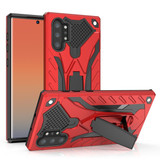 Samsung Galaxy Note 10+ Plus Case Red Armour PC+TPU Plastic Tough Protective Back Shell with Kickstand, Impact Protection
