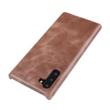 Coffee Elegant Genuine Leather Samsung Galaxy Note 10 Case | Samsung Galaxy Note 10 Genuine Leather Covers | Samsung Galaxy Note 10 Leather Cases | iCoverLover