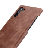 Coffee Elegant Genuine Leather Samsung Galaxy Note 10 Case | Samsung Galaxy Note 10 Genuine Leather Covers | Samsung Galaxy Note 10 Leather Cases | iCoverLover