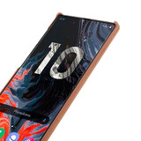 Brown Elegant Genuine Leather Samsung Galaxy Note 10 Case | Samsung Galaxy Note 10 Genuine Leather Covers | Samsung Galaxy Note 10 Leather Cases | iCoverLover