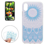 Blue Mandala Clear iPhone XS & X Case | Protective iPhone XS & X Cases | Protective iPhone XS & X Covers | iCoverLover