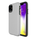 iPhone 11 Case Silver Armour Back Shell Cover | iCoverLover