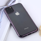 Transparent TPU Anti-Drop And Waterproof Mobile Phone Protective Case for iPhone 11 Pro Max , Purple
