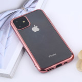 Transparent TPU Anti-Drop And Waterproof Mobile Phone Protective Case for iPhone 11 Pro Max , Rose Gold