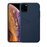 Ultra-thin Shockproof Soft TPU + Leather Case for iPhone 11 Pro, Blue