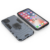 Panther PC + TPU Shockproof Protective Case , Magnetic Ring Holder for iPhone 11 Pro Max , Grey