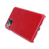 iPhone 11 Case Red Elegant Genuine Leather Back Shell Cover | iPhone 11 Genuine Leather Covers | iPhone 11 Leather Cases | iCoverLover