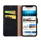 For iPhone 11 Pro Max Case Fashion Cowhide Genuine Leather Wallet Protective Cover | iCoverLover.com.au