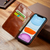 iPhone 11 Case Fierre Shann Genuine Cowhide Leather Cover