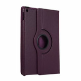 For iPad 10.2in (2021,2020,2019) Case Lychee Texture Folio 360 Degrees Rotation Leather, Purple) iPad Cases | iCoverLover.com.au