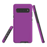 Samsung Galaxy S20 Ultra/S20+/S20,S10 5G/S10+/S10/S10e, S9+/S9, S8+/S8 Case, Armour Tough Protective Cover, Purple