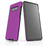 Samsung Galaxy S10+ Plus Case, Armour Tough Protective Cover, Purple