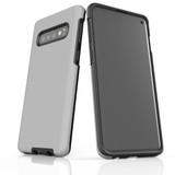 Samsung Galaxy S10 Case, Armour Tough Protective Cover, Grey