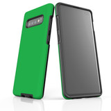 Samsung Galaxy S10+ Plus Case, Armour Tough Protective Cover, Green