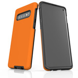 Samsung Galaxy S10 Case, Armour Tough Protective Cover, Orange