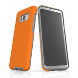 Samsung Galaxy S8+ Plus Case, Armour Tough Protective Cover, Orange