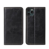 iPhone 11 Pro Max Case PU Leather Flip Wallet Protective Cover Kickstand Black