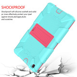 For Samsung Galaxy Tab A 8.0-Inch (2019) Case, Shockproof Colourblock Silicone Cover with a Stand | iCoverLover.com.au