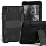 For Galaxy Tab A8.0 2019 / T290 Shockproof Two-Color Silicone Protection Case with Black+Black | iCoverLover Australia