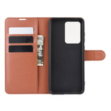 For Galaxy S20 Plus Lychee Texture Folio Protective Case with & Card Slots & Wallet Brown | iCoverLover Australia