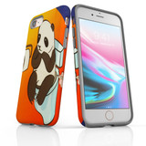 iPhone SE 5G (2022), SE (2020) / 8 / 7 Case Armoured Tough Cover,Panda's Toilet | iCoverLover